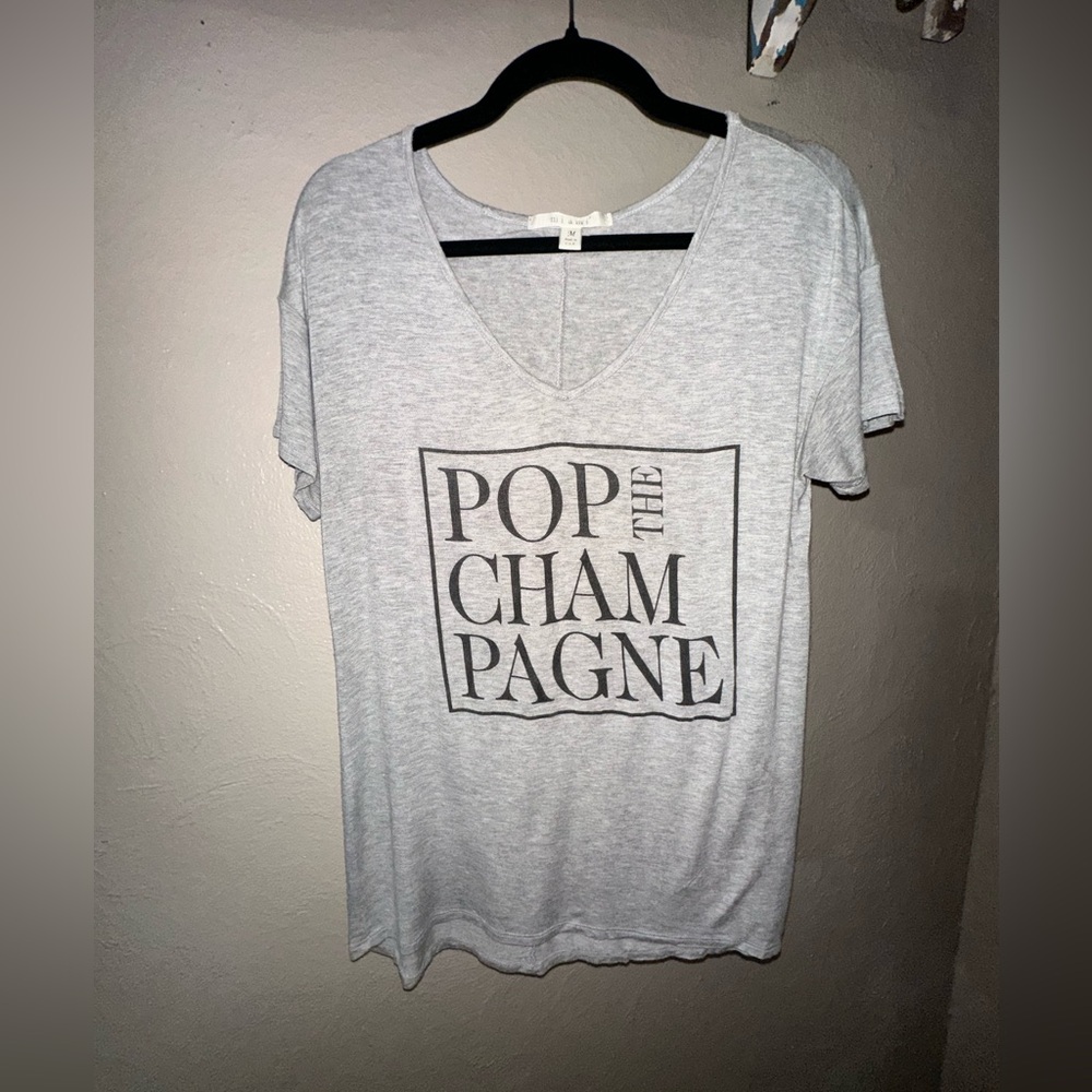 Pop the champagne Heather Gray Tee